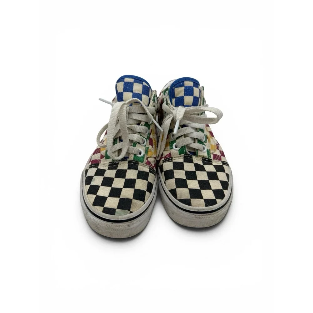 Vans Old Skool Multi Color Checkerboard Sneakers Mens 4 Womens 5.5 Low Top